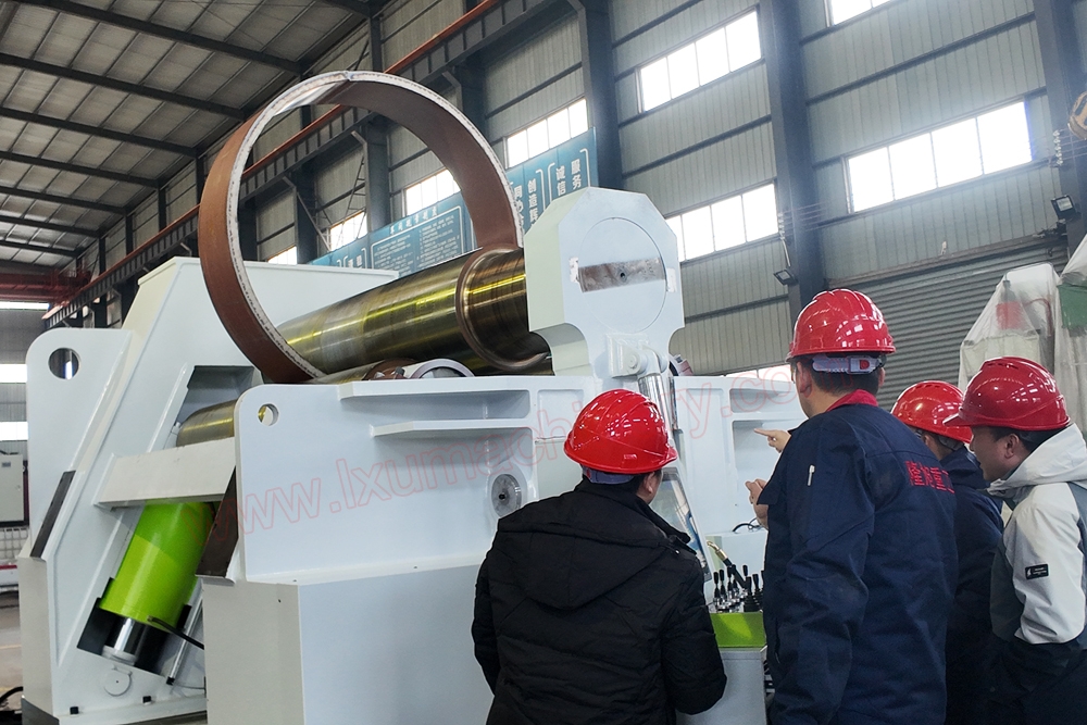 60×2000 Four-Roll Plate Bending Machine for Zoomlion Successfully Passes On-Site Acceptance